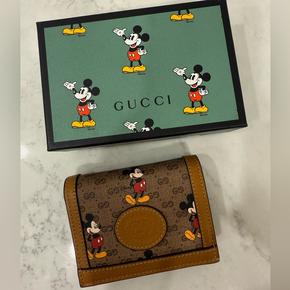 Gucci Mickey Mouse Wallet NEW